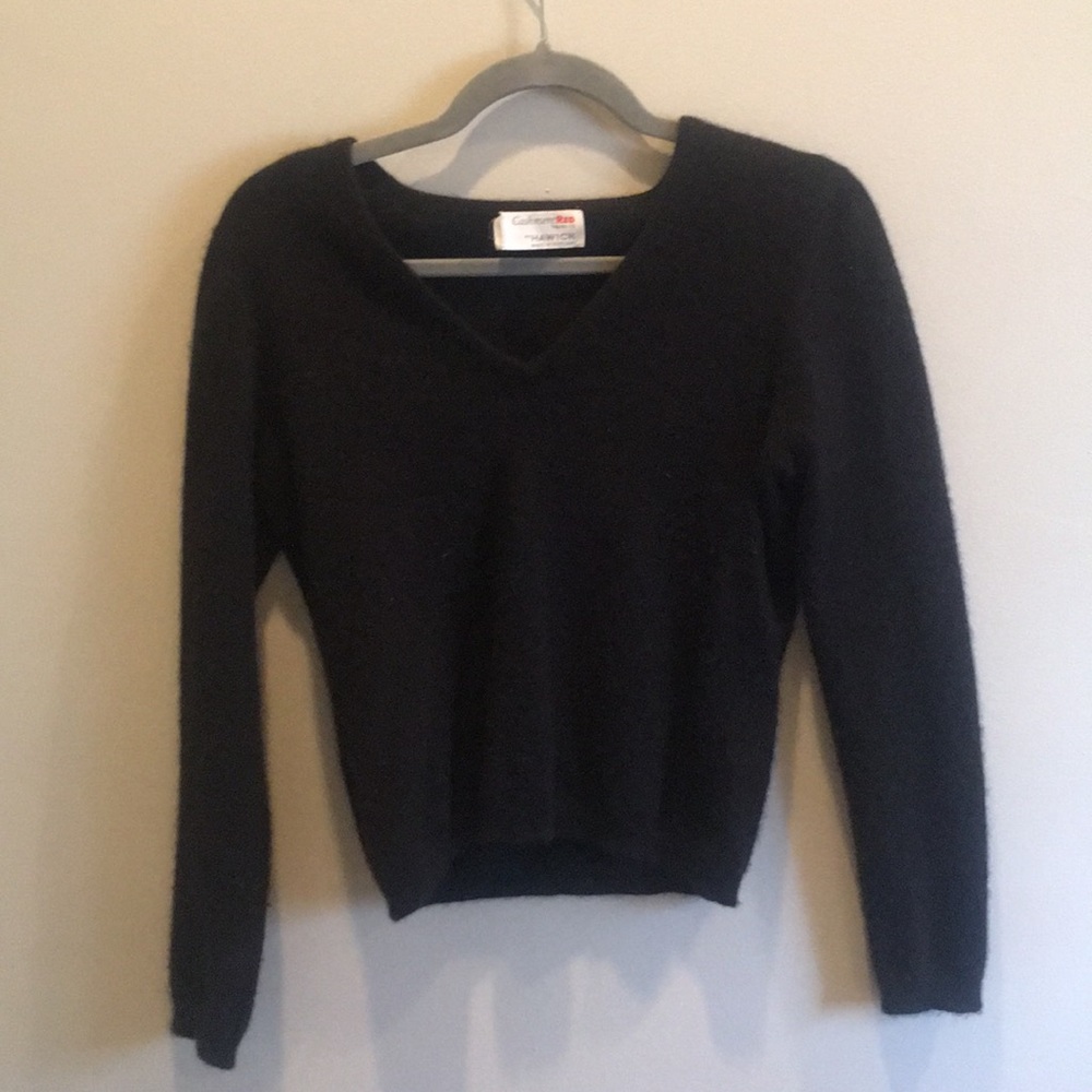 Black cashmere sweater, from Telluride Colorado!
